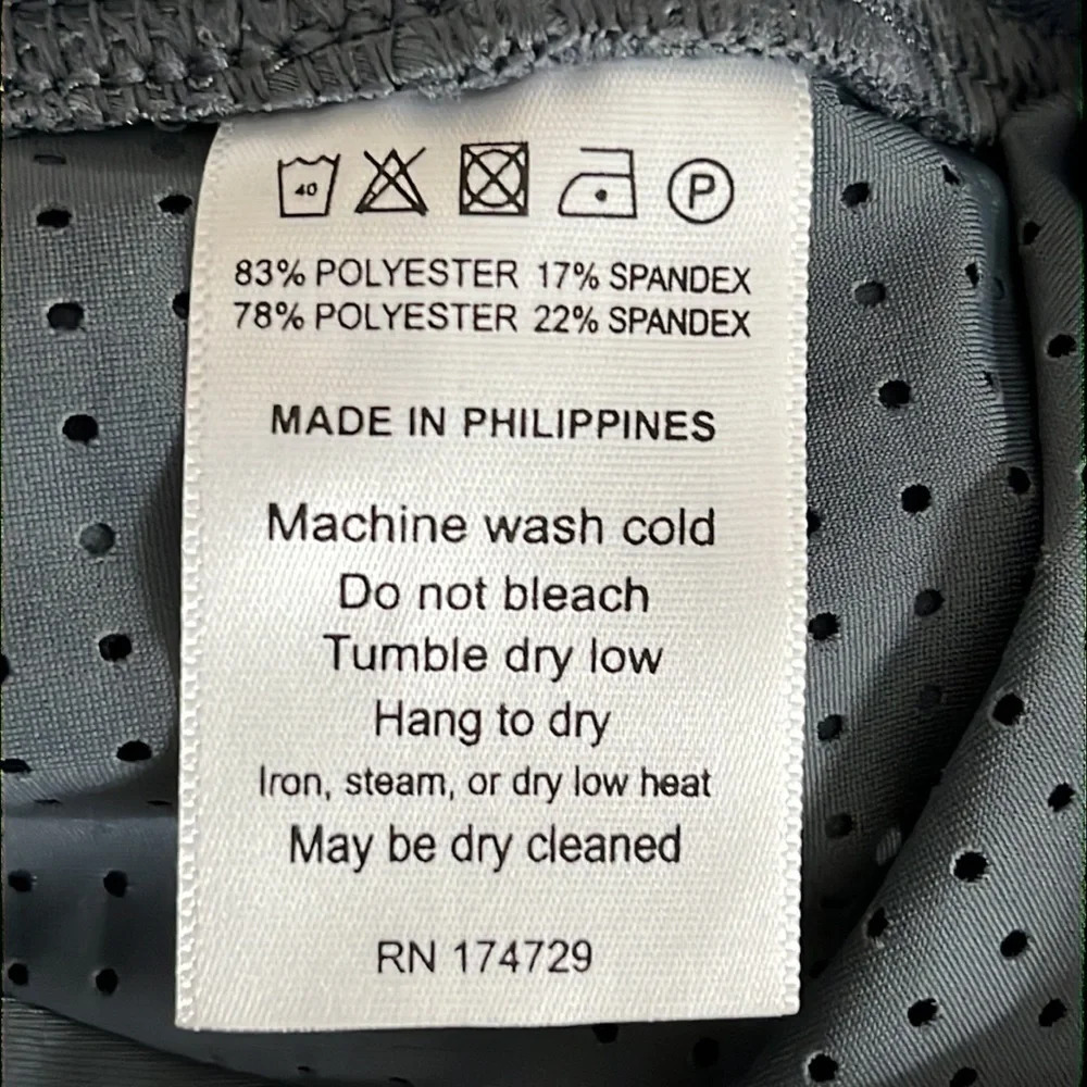 Kinona Golf Mesh Shorty Short in Gray - Size Large - Picture 7 of 8
